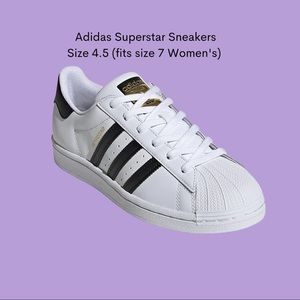 Adidas Superstar Sneakers (fits size 7 women’s)